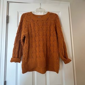 Burnt orange heavy sweater